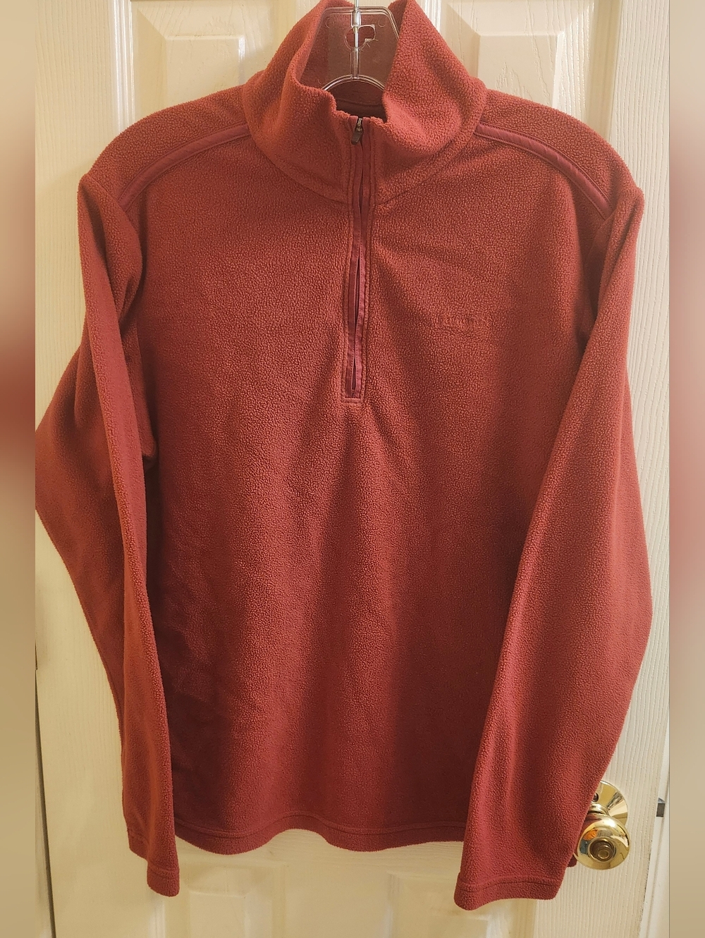 Patagonia Women's Micro D 1/4 Zip Fleece Pullover - Rust Red Size Medium